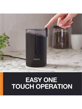 KRUPS Electric Coffee Grinder for Spices, Nuts, and Herbs - Black